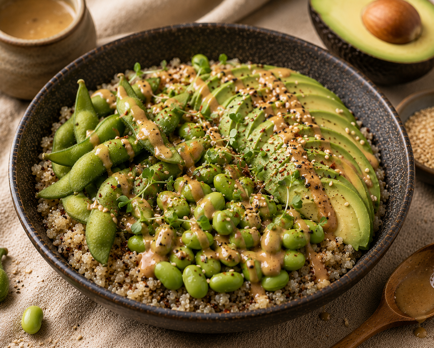 Buddha bowl edamame